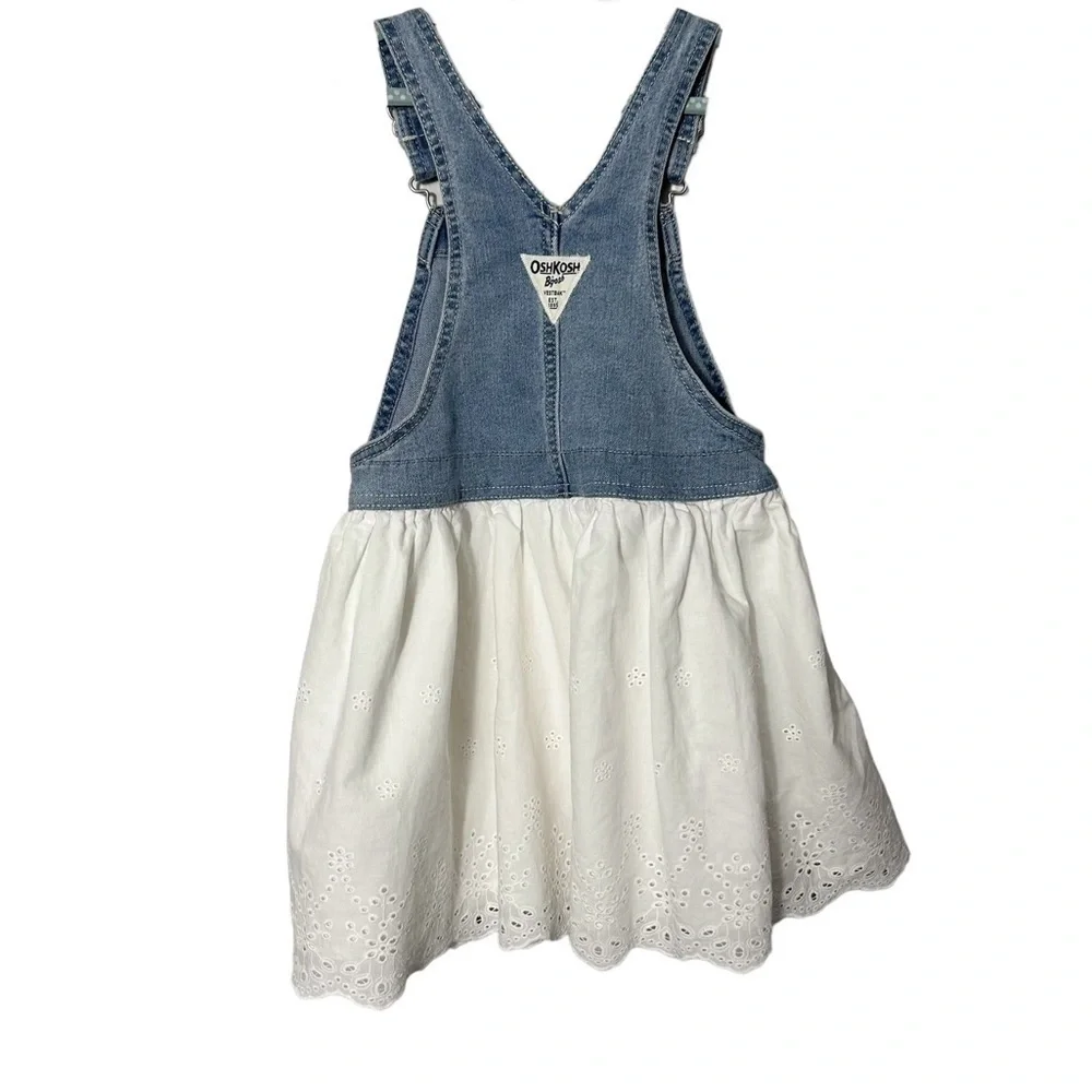 Oshkosh B’Gosh Eyelet Denim Overall Dress